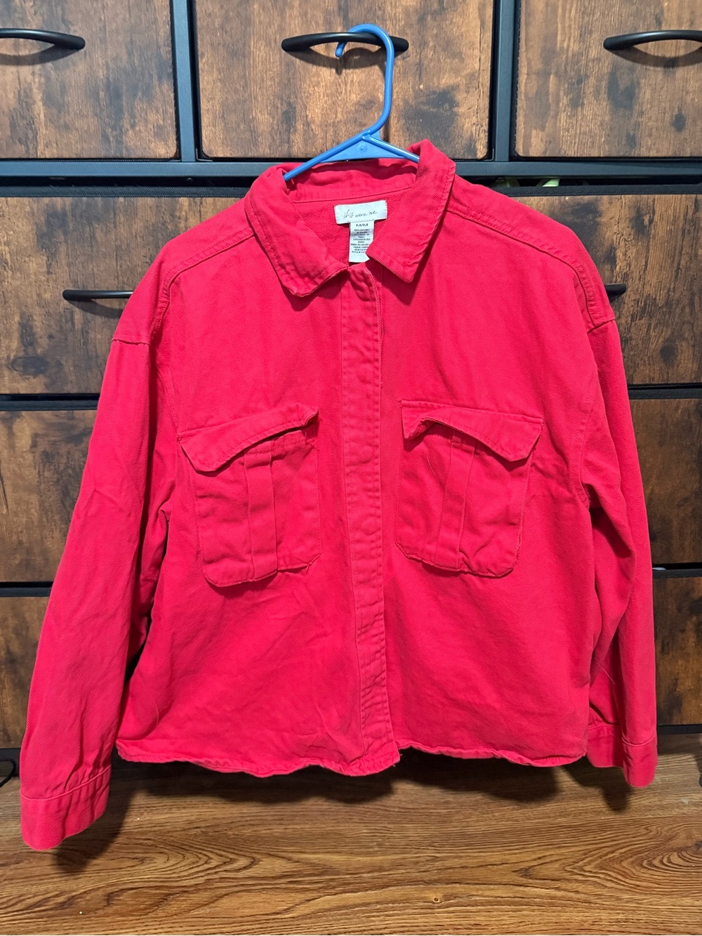 if it were me Bright Pink Denim Jacket
